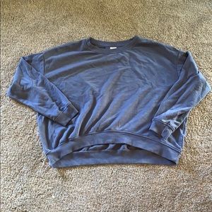 Blue crew neck